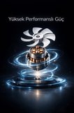 Vantilatör 7 Pervaneli 3 Kademeli Kumandalı Dijital Ekranlı Ayaklı 16 Inc 60W Fan SF02 Siyah