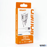 Global Rwn 2.1A Type-C Kablolu Ev Tipi Şarj Aleti WNE0093