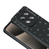 Xiaomi Redmi Note 14 Pro 5G Kılıf Kamera Korumalı Simli Parıltılı Lüks Silikon