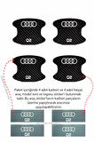 Karbon Desenli Audi Q2 Kapı İçi Kolları Çizilmelere Karşı Özel Koruma Folyo Seti Q2 Yazılı