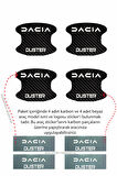 Dacia Duster Kapı İçi Çukur Bölgeleri İçin Karbon Desenli Çizik Koruma Folyo Takımı Duster Yazılı