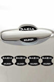 Dacia Solenza İç Kapı Çukuru Çizik Önleyici Karbon Desenli Özel Koruma Folyo Seti Solenza Yazılı