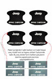Jeep Grand Cherokee Kapı İçi Çukur Bölgeleri İçin Karbon Desenli Çizik Koruma Folyo Takımı Grand Cherokee Yazılı