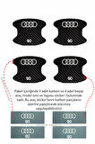Audi 90 Karbon Desenli Kapı İç Kısmı Çizik Koruma Folyo Seti - 4 Parça 90 Yazılı