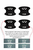 Infiniti Fx35 Modeline Uygun Karbon Çizik Önleyici Kapı İçi Koruma ve Şıklık Takımı Fx35 Yazılı