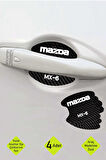 Mazda MX-6 Kapı İçi Çukur Bölgeleri İçin Karbon Desenli Çizik Koruma Folyo Takımı MX-6 Yazılı