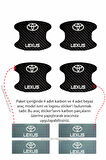 Toyota Lexus Karbon Desenli Kapı İçi Çizik Önleyici ve Şık Görünüm Folyo Koruma Takımı Lexus Yazılı