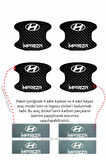 Hyundai İmpreza Modeli İçin Karbon Desenli Kapı İçi Çizik Koruyucu 4 Parçalı Folyo Takımı İmpreza Yazılı
