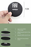 Fiat Marea Yazılı Karbon Araç Bardak Altlığı Fiat Marea Modeli İçin 7 cm Şık Tasarım 2 Adet