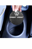 Volkswagen Passat Variant 7 cm Karbon Araç Bardak Altlığı Volkswagen Passat Variant Yazılı Şık ve Dayanıklı Tasarım 2 Adet