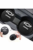 Karbon Desenli Chevrolet Camaro Bardak Altlığı Chevrolet Camaro İç Mekanı İçin Spor 7 cm Tasarımı 2 Adet