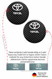 Toyota Tercel Aracınıza Karbon Desenli Araç Bardak Altlığı Toyota Tercel İç Mekanı İçin 7 cm Şık Tasarım 2 Adet