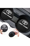 Toyota Urban Cruiser Yazılı Karbon Bardak Altlığı Toyota Armali Urban Cruiser İçin Spor ve Şık 7 cm 2 Adet Tasarım