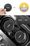 Rover Tasarımlı Karbon Bardak Altlığı Rover Tasarımlı Yazılı Spor ve Şık 2 Adet 7 cm Tasarım