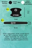 Karbon Desenli Citroen C3 Kapı İçi Kolları Çizilmelere Karşı Koruma Folyo Seti - Şık Dekoratif Tasarım