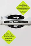 Premium Jeep Uyumlu Karbon Desenli Kapı Kolu Koruyucu Seti – Çizilmelere Karşı Dayanıklı 8 Parça