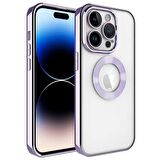 Iphone 14 Pro Kılıf Uyumlu Köşeleri Renkli Şeffaf Kamera Korumalı Silikon Luxury Kapak 