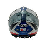 SWAY 865 EVOQUE BEYAZ-SİYAH-KIRMIZI KASK
