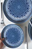 Güral Porselen Blue Voyage15 cm Bilbao Bone Düz Tabak 1 Adet