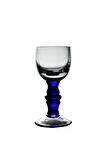 Paşabahçe El İmalatı Mavi Kristal Mini Likör Kadehi 1 Adet 21196