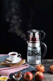 Schafer Gourmemaxx Cam Çay Makinesi Kettle 4 Parça