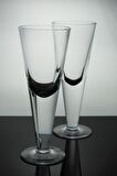 Paşabahçe El İmalatı Kristal Ayaklı 4'lü Bira Bardağı 296832 21499