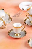 Acar Nova Gold 6 Kişilik Kahve Fincanı Takımı - 90 ml