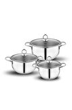 Schafer Gustava Kapaklı Güveç Set-6 Parça -Inox