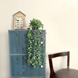 Yapay Çiçek Saksıda Sarkan Okaliptus 80cm