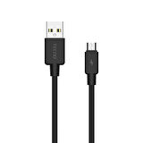 Global TCD-M11 2023 USB-A to Micro 2A Data ve Şarj Kablosu 1m Siyah