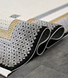 Pera Koleksiyonu %100 Akrilik Dokuma Lüks Saçaklı Halı 4501 Gri