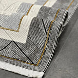 Pera Koleksiyonu %100 Akrilik Dokuma Lüks Saçaklı Halı 4503 Gri