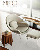 Merit  Koleksiyonu Modern Saçaklı Halı 2754 Krem