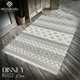 Disney Koleksiyonu Dekoratif Modern Saçaklı Halı 8002 Krem