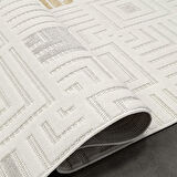 Mudo Koleksiyonu Dekoratif Modern Saçaklı Halı 8754 Multi