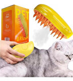 Buharlı Kedi Ve Köpek Tarağı - Işıklı ve Usb Şarjlı