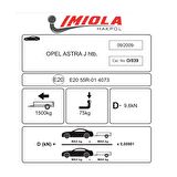 Hakpol Opel Astra J Hatchback 09/2009 - 05/2015 Arası Çeki Demiri