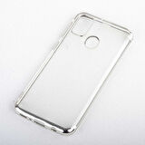 Galaxy M21 Kılıf İnce Köşeleri Renkli Şeffaf Silikon