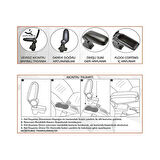 Ford Focus 2 2006-2012 Araca Özel Kol Dayama Siyah