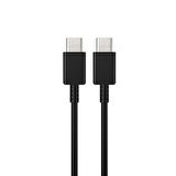 Global 3A 50W Type-C to Type-C Data ve Şarj Kablosu 1metre Siyah DN980