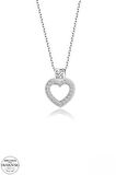 SWAROVSKİ TAŞLI  ZİRCONİA KALP 925 AYAR GÜMÜŞ KOLYE