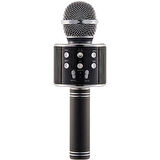 Global UsbA+TF Sd Kart+3.5mm Aux Girişli Bluetooth Karaoke Mikrofonu Siyah WNE0068