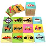 Playwood Ahşap Hafıza Kartları Taşıtlar