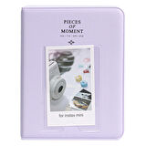 Instax Mini Film Uyumlu 64'lü Lila PVC Albüm
