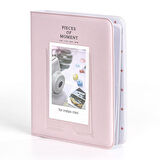 Instax Mini Film Uyumlu 64'lü Pembe PVC Albüm