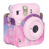 Instax Mini 12 Makine Uyumlu Renkli Deri Kılıf