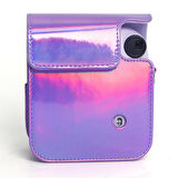 Instax Mini 12 Makine Uyumlu Lila Parlak Deri Kılıf