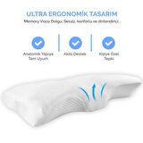 PAPILLOW Medical Promed V Plus Cervical Boyun Destek Yastığı 60*34*11/7 Boyun Fıtığı ve Düzleşmesi