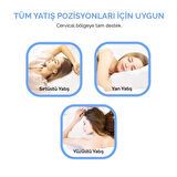 PAPILLOW Medical Promed V Plus Cervical Boyun Destek Yastığı 60*34*11/7 Boyun Fıtığı ve Düzleşmesi