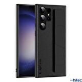 Global Samsung Galaxy S24 Ultra Uyumlu Premium  Case Parmak Askılı Telefon Kılıfı Siyah WNE1084